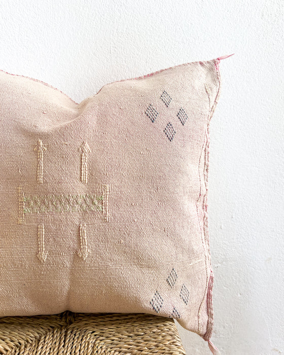 Faded Pink Sabra Pillow